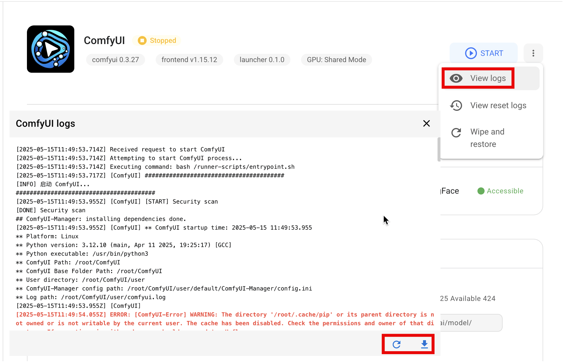 Export Logs